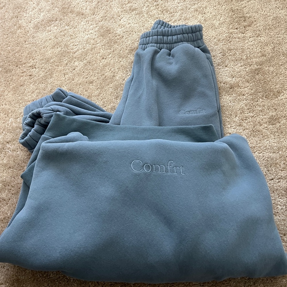 Comfrt Signature Fit Hoodie & Sweatpants (S) - Sky
